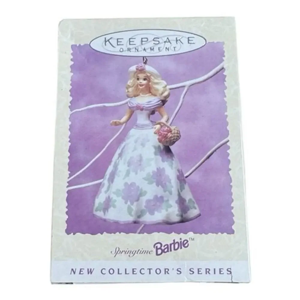 NEW IN BOX HALLMARK KEEPSAKE ORNAMENT SPRINGTIME BARBIE DATED 1995